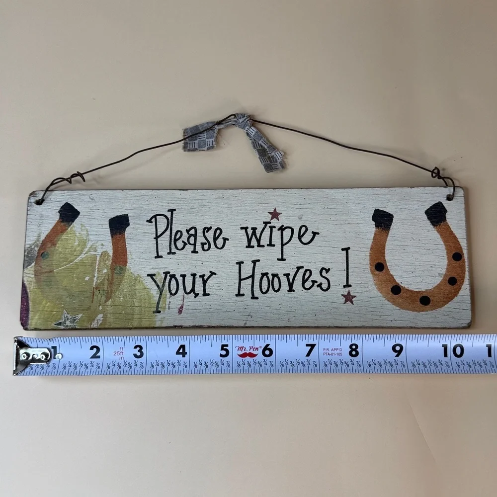 Rustic Brown and Cream Wall Sign